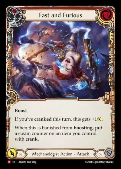 Fast and Furious RED AIO009 - Armory Deck - Dash I/O - Flesh and blood card