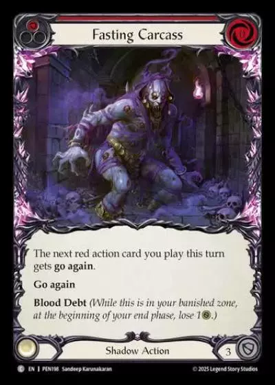 Fasting Carcass PEN198 - Compendium of Rathe - Flesh and blood card