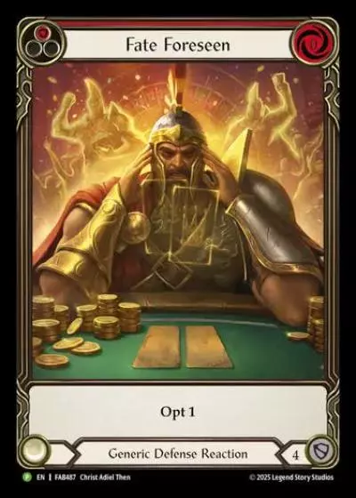 Fate Foreseen FAB487-RF - Pro Tour - Vegas 2026 - Flesh and blood card