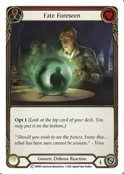 Fate Foreseen RED 1HP405 - History Pack 1 - Flesh and blood card