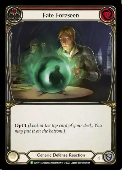 Fate Foreseen RED JDG016-CF - Judge Pack - Season 2 - Flesh and blood card