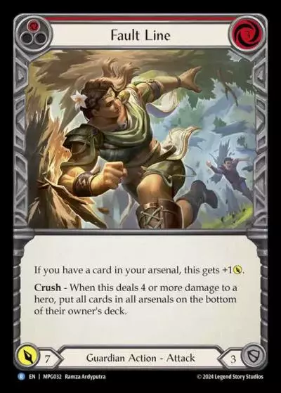 Fault Line RED MPG032 - Mastery Pack Guardian - Flesh and blood card