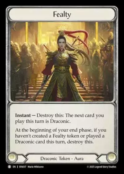 Fealty SFA037 - Silver Age Chapter 2 - Fai - Flesh and blood card