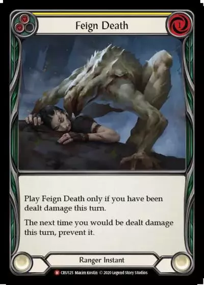 Feign Death YELLOW CRU125 - Crucible of War - Flesh and blood card