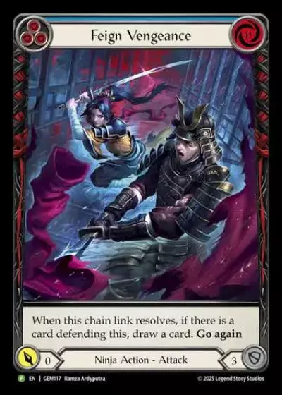 Feign Vengeance GEM117 - GEM - Pack 4 - Flesh and blood card