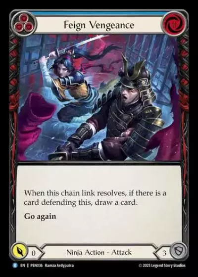 Feign Vengeance PEN036 - Compendium of Rathe - Flesh and blood card