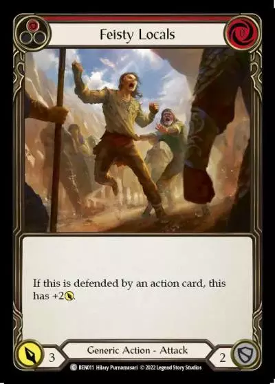Feisty Locals RED BEN011 - Benji - Blitz Deck - Flesh and blood card
