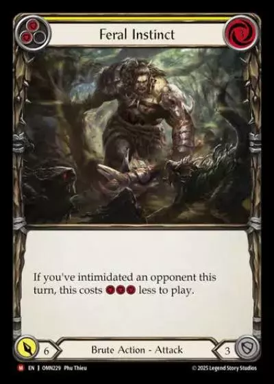 Feral Instinct OMN229 - Omens of the Third Age - Flesh and blood card