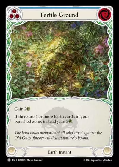 Fertile Ground BLUE ROS069 - Rosetta - Flesh and blood card