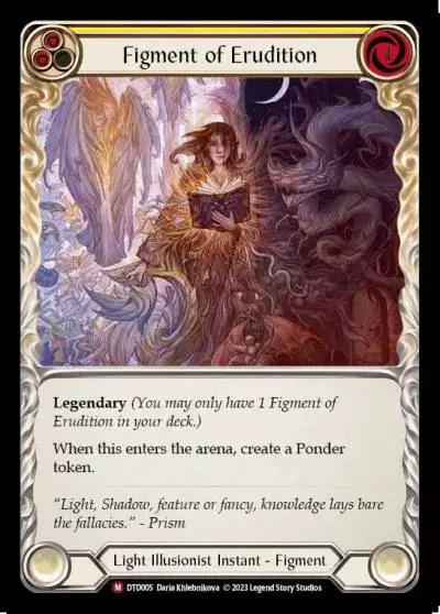 Figment of Erudition YELLOW DTD005 - Dusk till Dawn - Flesh and blood card