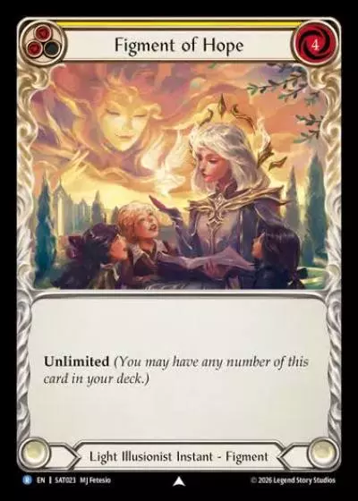 Figment of Hope SAT023 - Silver Age - Prism, Advent of Thrones - Flesh and blood card