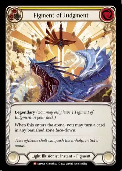 Figment of Judgment YELLOW DTD006 - Dusk till Dawn - Flesh and blood card