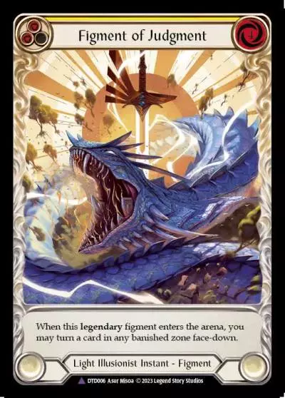 Figment of Judgment YELLOW DTD006-MV - Dusk till Dawn - Flesh and blood card