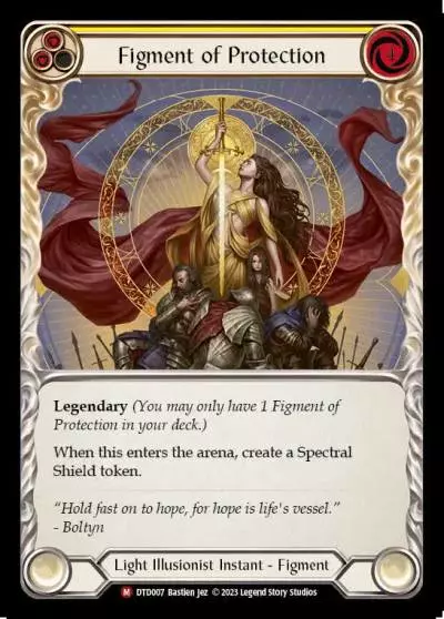 Figment of Protection YELLOW DTD007 - Dusk till Dawn - Flesh and blood card