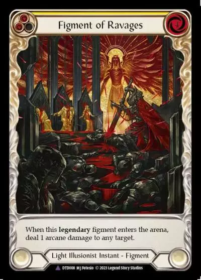 Figment of Ravages YELLOW DTD008-MV - Dusk till Dawn - Flesh and blood card