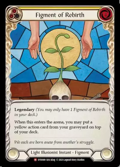 Figment of Rebirth YELLOW DTD009 - Dusk till Dawn - Flesh and blood card