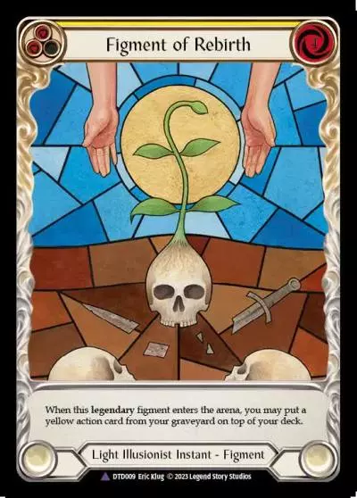 Figment of Rebirth YELLOW DTD009-MV - Dusk till Dawn - Flesh and blood card