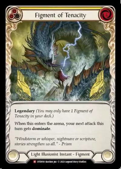 Figment of Tenacity YELLOW DTD010 - Dusk till Dawn - Flesh and blood card