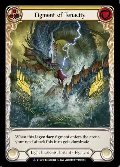 Figment of Tenacity YELLOW DTD010-MV - Dusk till Dawn - Flesh and blood card