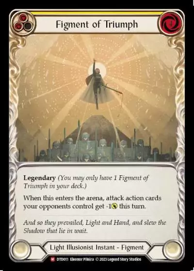 Figment of Triumph YELLOW DTD011 - Dusk till Dawn - Flesh and blood card