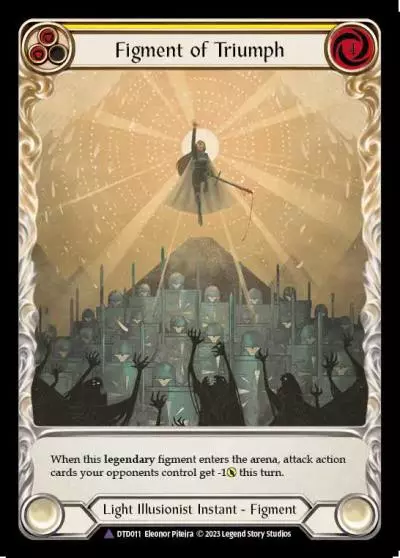Figment of Triumph YELLOW DTD011-MV - Dusk till Dawn - Flesh and blood card
