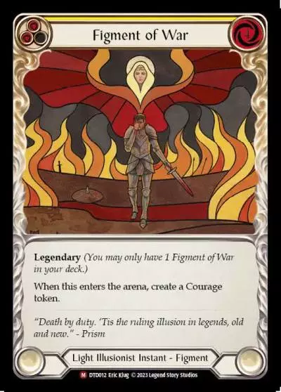 Figment of War YELLOW DTD012 - Dusk till Dawn - Flesh and blood card