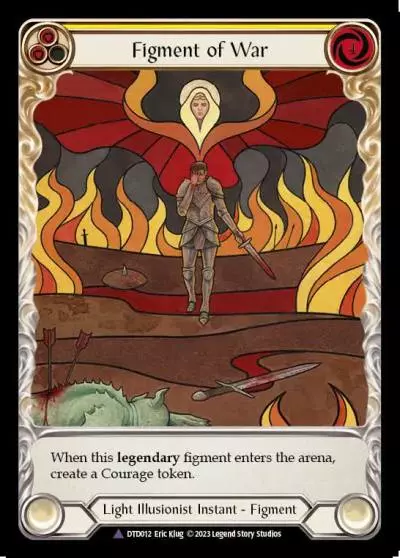 Figment of War YELLOW DTD012-MV - Dusk till Dawn - Flesh and blood card