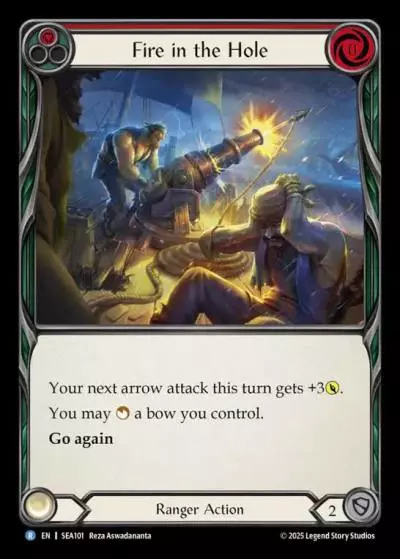 Fire in the Hole RED SEA101 - High Seas - Flesh and blood card