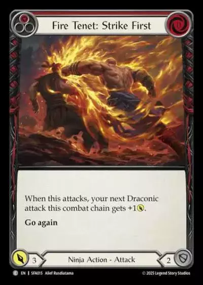 Fire Tenet: Strike First SFA015 - Silver Age Chapter 2 - Fai - Flesh and blood card