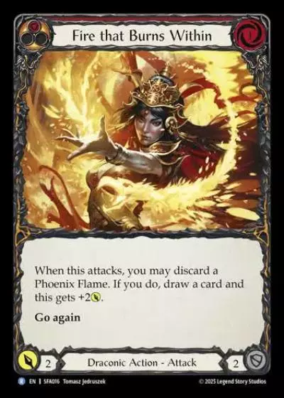 Fire that Burns Within SFA016 - Silver Age Chapter 2 - Fai - Flesh and blood card