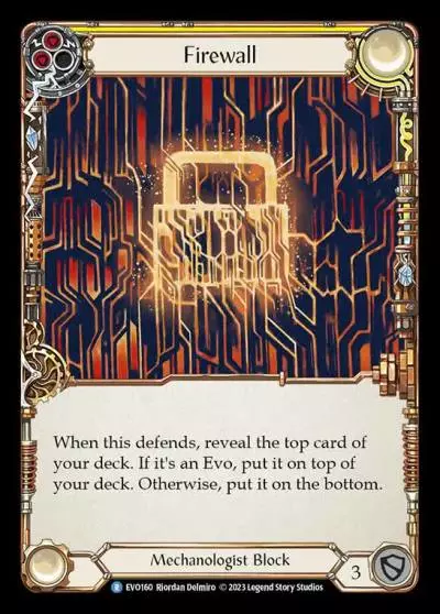 Firewall YELLOW EVO160 - Bright Lights - Flesh and blood card