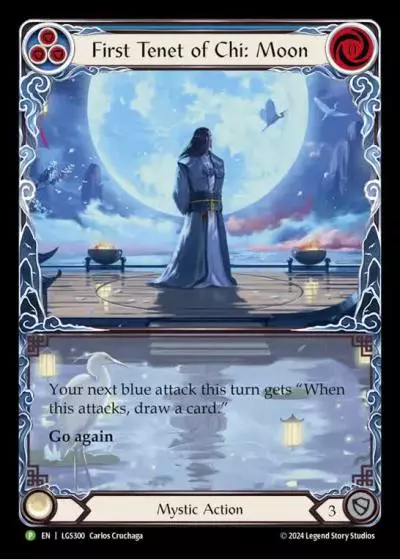 First Tenet of Chi: Moon BLUE LGS300-RF - Armory - Season 13 Enigma - Flesh and blood card