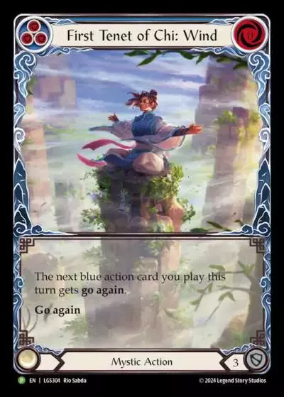 First Tenet of Chi: Wind BLUE LGS304-RF - Armory - Season 13 Zen - Flesh and blood card