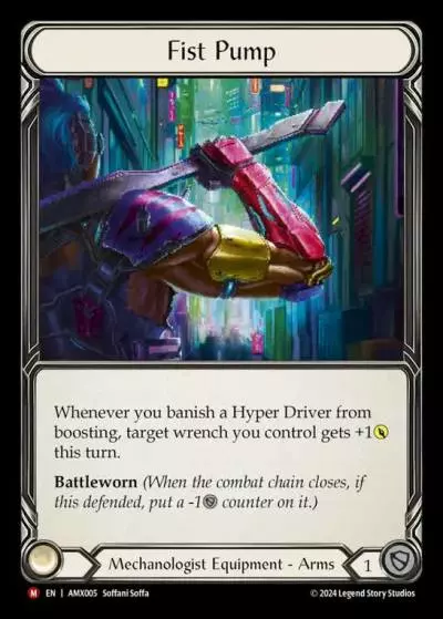 Fist Pump AMX005-RF - Armory Deck - Maxx 'The Hype' Nitro - Flesh and blood card