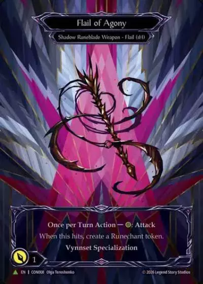 Flail of Agony CON008-MV - Conventions - Faith and Torment - Flesh and blood card