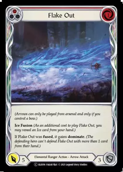Flake Out RED U-ELE056-RF - Tales of Aria - Unlimited - Flesh and blood card