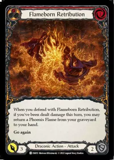 Flameborn Retribution RED FAI013 - Fai - Blitz Deck - Flesh and blood card