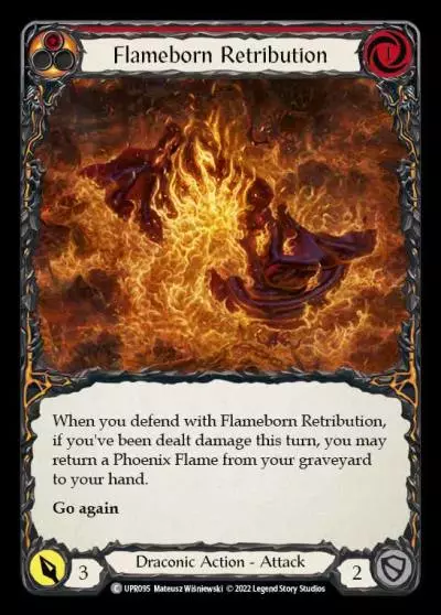 Flameborn Retribution RED UPR095 - Uprising - Flesh and blood card