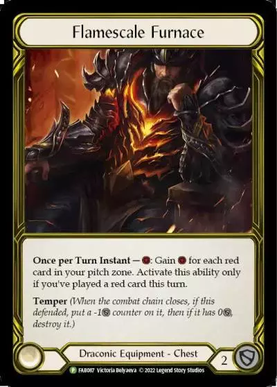 Flamescale Furnace FAB087-GF - Premier Organized Play - Uprising - Flesh and blood card