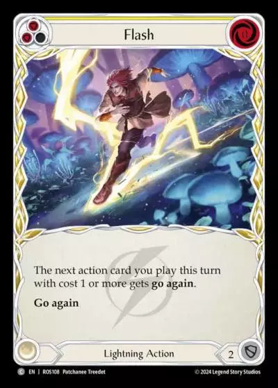 Flash YELLOW ROS108 - Rosetta - Flesh and blood card