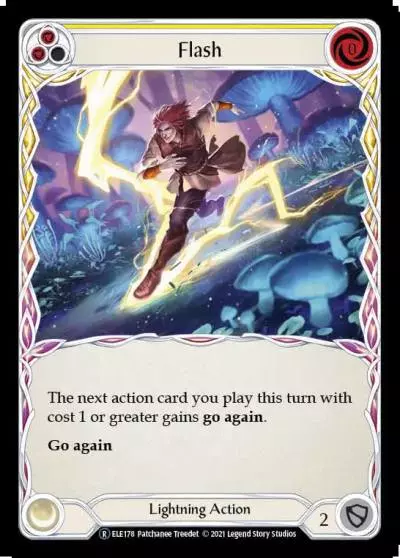 Flash YELLOW U-ELE178-RF - Tales of Aria - Unlimited - Flesh and blood card