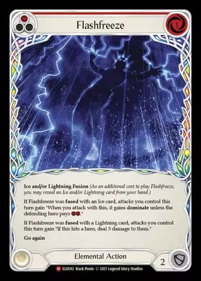 Flashfreeze RED ELE092 - Tales of Aria - Flesh and blood card