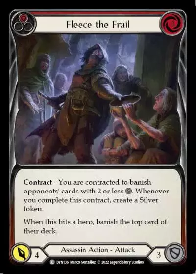Fleece the Frail RED DYN136 - Dynasty - Flesh and blood card