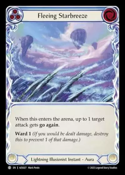 Fleeing Starbreeze AZS027 - Armory Deck - Zyggy Starlight - Flesh and blood card