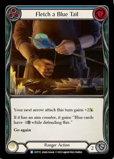 Fletch a Blue Tail BLUE OUT111 - Outsiders - Flesh and blood card