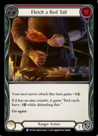 Fletch a Red Tail RED OUT109 - Outsiders - Flesh and blood card