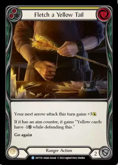 Fletch a Yellow Tail YELLOW OUT110 - Outsiders - Flesh and blood card