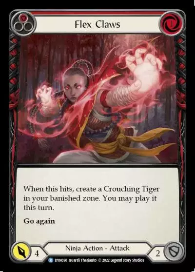 Flex Claws RED DYN050 - Dynasty - Flesh and blood card