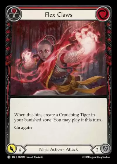 Flex Claws RED MST179 - Part the Mistveil - Flesh and blood card