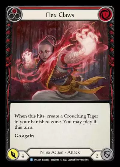 Flex Claws RED TCC084 - Round the Table: TCC x LSS - Flesh and blood card